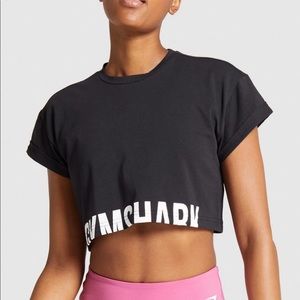 Gymshark Fraction Crop Top Black